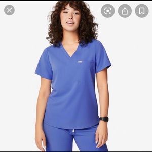 Figs | Limited Edition Denim Scrub Top - XXS